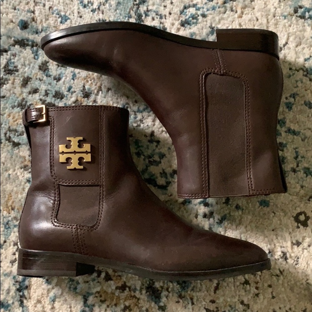 Tory Burch brownie booties